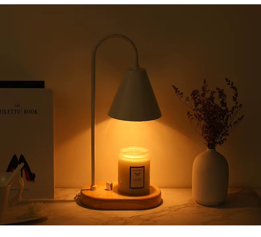 2025 New Product Electric Adjustable Desk Lamp with Dimmer Candle Melt Warmer Table Lamp Candle Warmer Lamp
