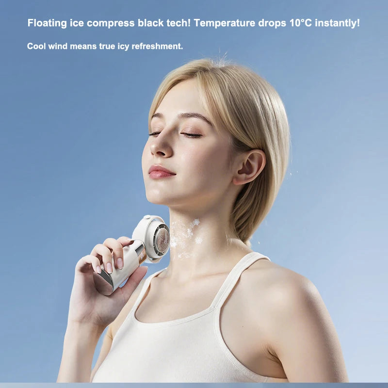 CoolBreeze Mini Fan – Adjustable, Rechargeable, Handheld