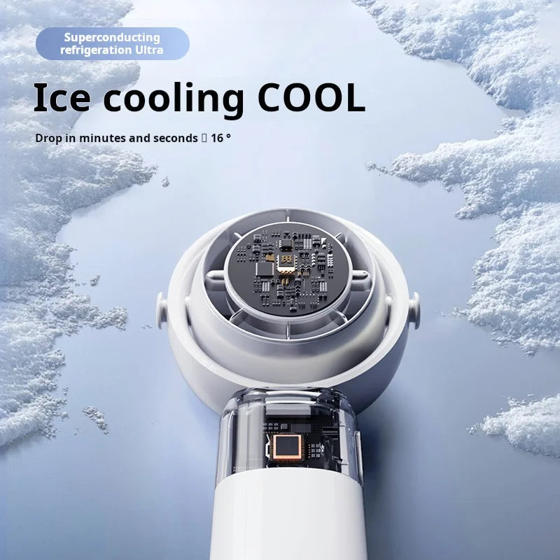 CoolBreeze Mini Fan – Adjustable, Rechargeable, Handheld