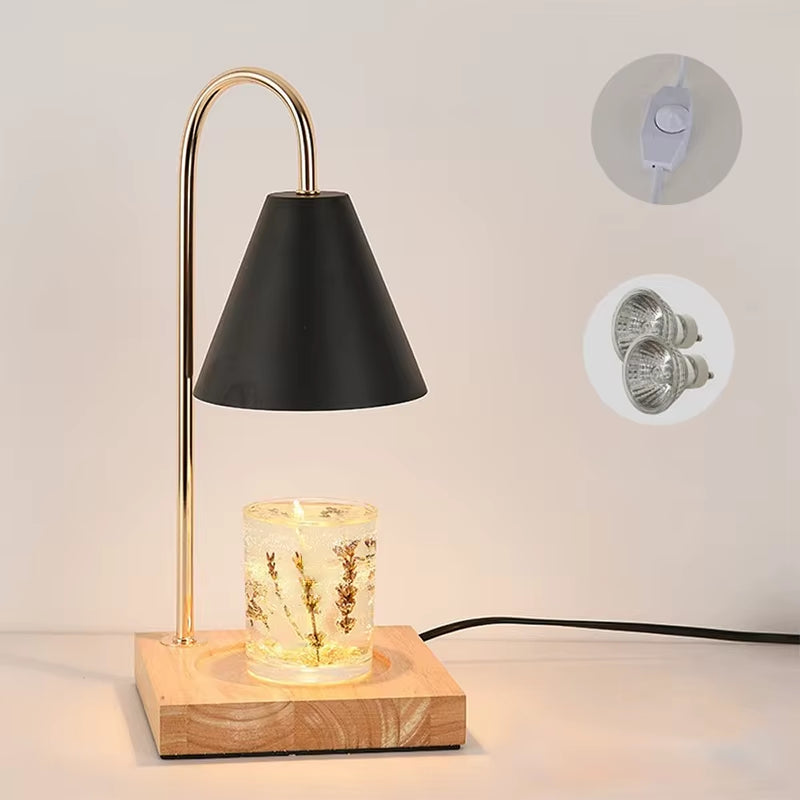 2025 New Product Electric Adjustable Desk Lamp with Dimmer Candle Melt Warmer Table Lamp Candle Warmer Lamp