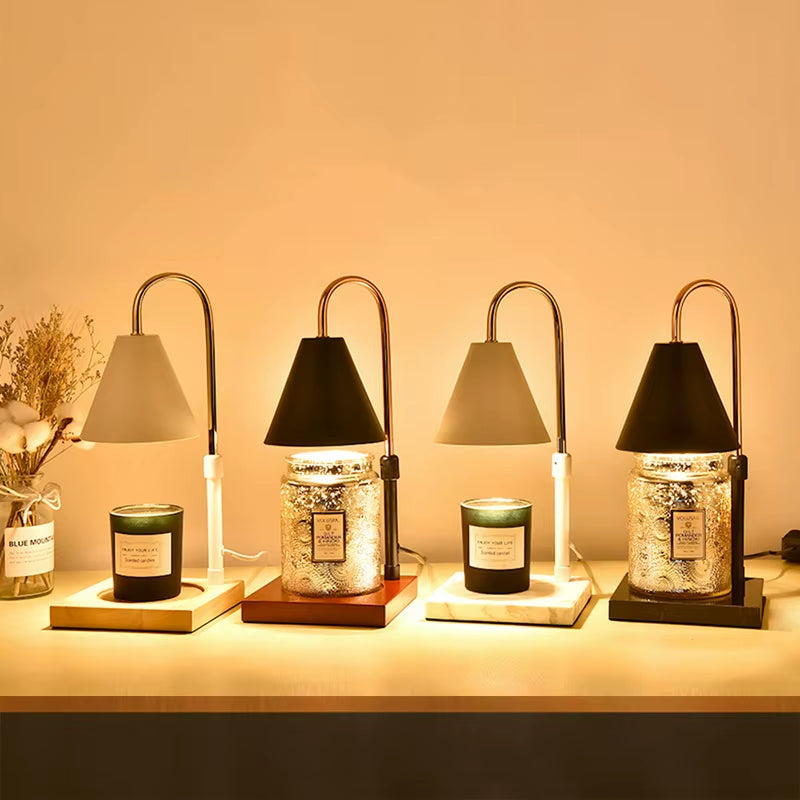2025 New Product Electric Adjustable Desk Lamp with Dimmer Candle Melt Warmer Table Lamp Candle Warmer Lamp