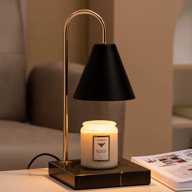 2025 New Product Electric Adjustable Desk Lamp with Dimmer Candle Melt Warmer Table Lamp Candle Warmer Lamp